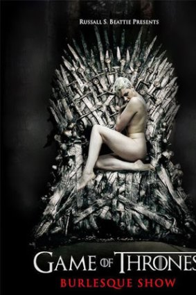 The promotional poster for the Game of Thrones Burlesque Show.