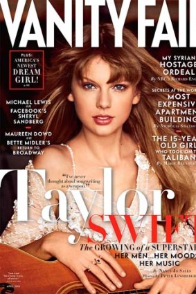 Cover girl Taylor Swift.
