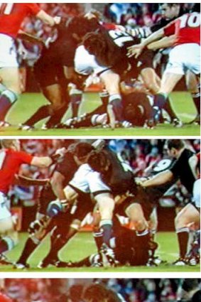 Tana Umaga's tackle on Brian O'Driscoll in 2005.