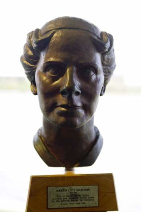 Bust of Marion Mahony Griffin at National Capital Exhibition.