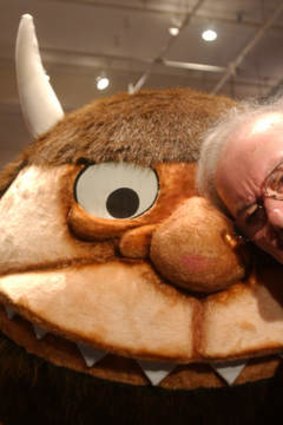 Sendak with one of his beloved Wild Things in 2002. He died in 2012, aged 83.