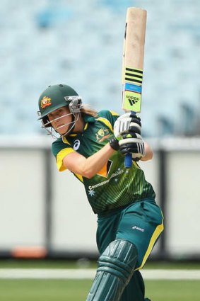 In fine form: Australia's Ellyse Perry.