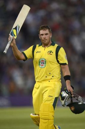 Aaron Finch: blasted 72 off 79 balls.