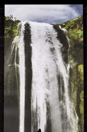 <i>I am the River</i>: Eva Koch's waterfall projection.