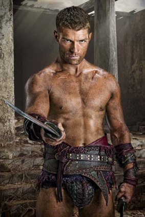 Liam McIntyre in <em>Spartacus</em>.