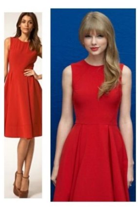 ASOS fan Taylor Swift regularly sports the brand while walking the red carpet. She wore this $80 dress while promoting Dr. Suess' ''The Lorax'' in 2012.