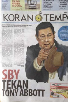 Indonesia's front-page news.
