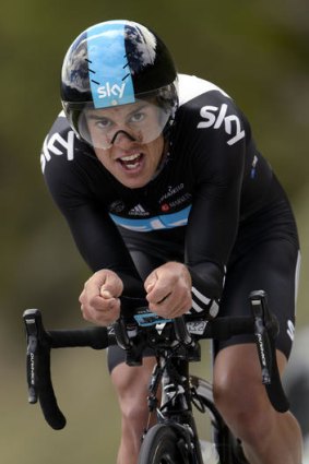 Strong effort: Richie Porte during the Tour de Romandie.