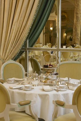 Afternoon tea at the Ritz's Palm Court.