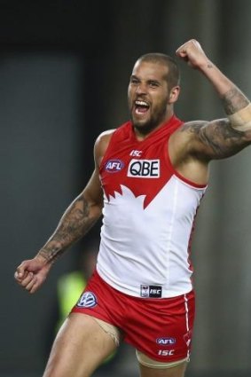 A weight on his shoulders: Buddy Franklin.