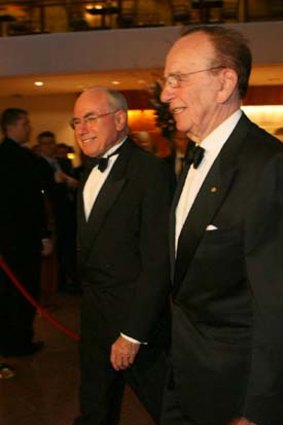 Rupert Murdoch and then Prime Minister John Howard in 2006.