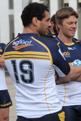 Brumbies stars George Smith and Clyde Rathbone have three Super Rugby titles between them.