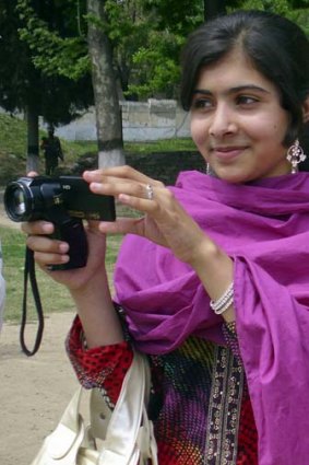 Shot in the head ... Malala Yousufzai.