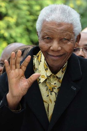 Nelson Mandela: In "good spirits".