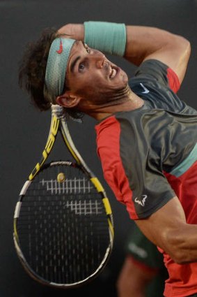 Up for the challenge: Spain's Rafael Nadal.