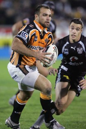 In doubt . . . Wests Tigers Todd Payten.