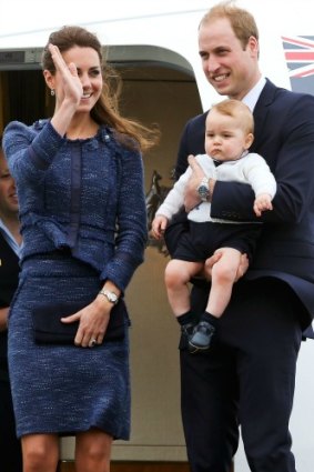 The Duke and Duchess Of Cambridge, with Prince George, depart New Zealand and are now destined for Sydney.