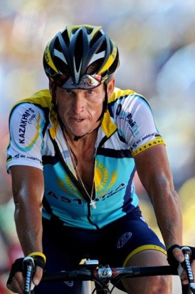 Fighter . . . Lance Armstrong's courageous spirit shines through.