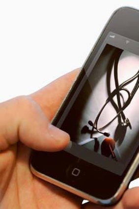 Appy days ... smartphone users are turning to apps for faster medical service.