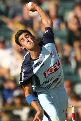 Paceman &#8230; Mitchell Starc is looking to build on his form for NSW.