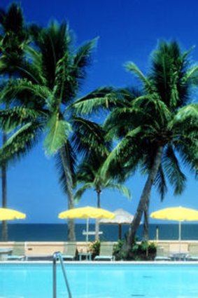 One of the pools at the Sheraton and Westin resorts complex.