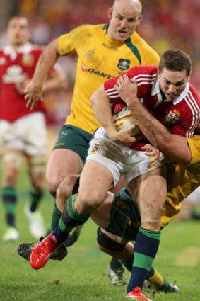 Cite unseen: James Horwill, in action against the Lions in the first Test, has pointed to his unblemished record.