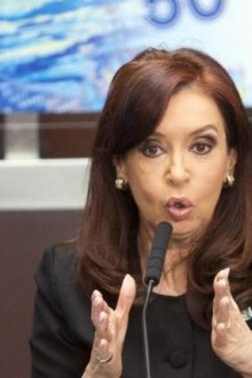 "Operatic": Cristina Fernandez de Kirchner has ramped up pressure for the Falklands to be recognised as Argentinian territory.