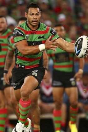 Charged: Rabbitohs back-rower Ben Te'o.