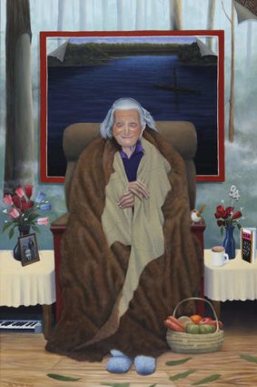 Ray Thomas' portrait of his mother, <i>Gunnai Elder - Mum Alice</i>.