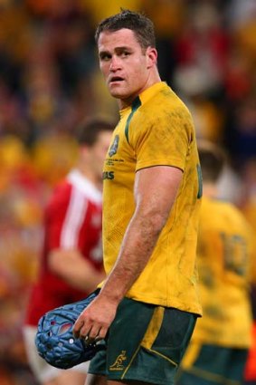 So near and yet so far: Wallabies captain James Horwill after the final whistle.