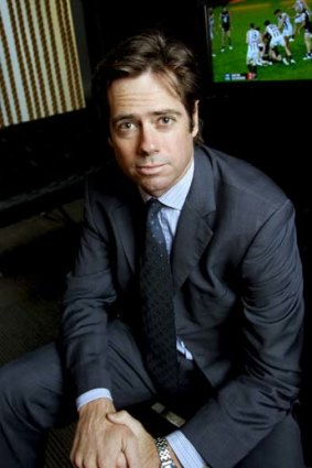 Gillon McLachlan has opted to stay with the AFL.