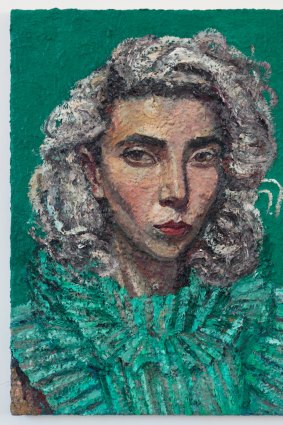 Yvette Coppersmith, <i>Self-portrait as St Vincent Wearing Cara's Dress</i>, 2016-18. Reproduced courtesy of the artist.