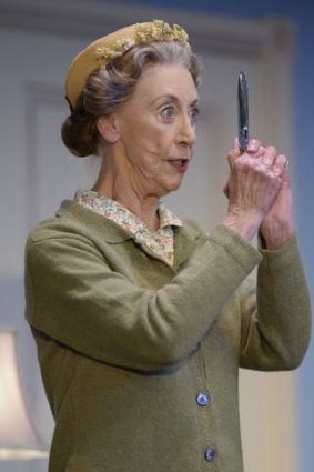 Julie Farr playing Miss Marple.