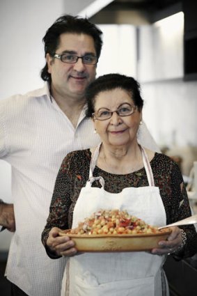 Guy Grossi with his mamma.