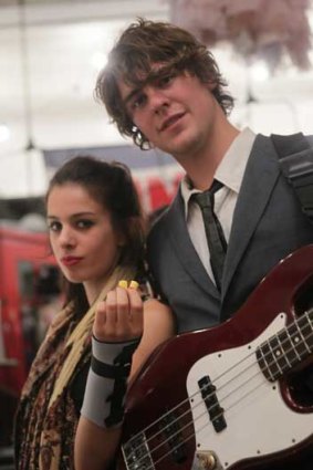 Violinist Sophie Di Tempora with her bass player boyfriend Richard Bradbeer.