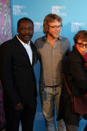 Members of the Sydney Film Festival jury including (from left) Mahamat-Saleh Haroun, Amiel Courtin-Wilson, Rachel Ward and Boyd Van Hoeij (with at right, the festival director, Nashen Moodley).