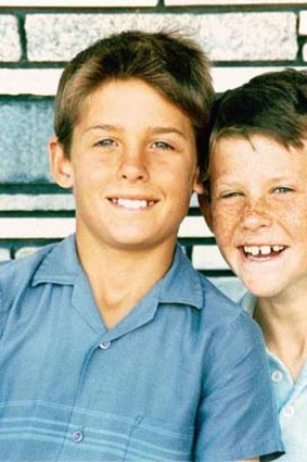 Mike (left) and David Hussey were strong-willed children.