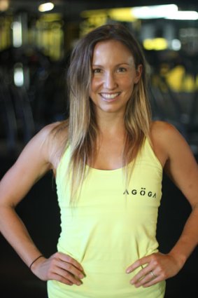 Libby Babet says the hours involved in being a personal trainer are challenging.