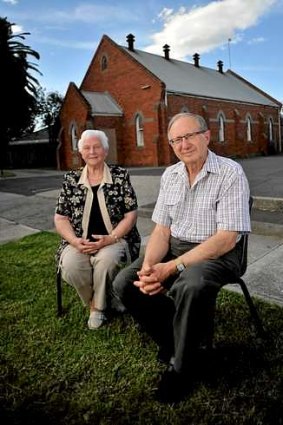Faye Woods and Graham Manson  at the Uniting Church in Glenroy.