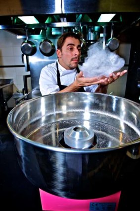 Kitchen whiz ... Spanish chef Jordi Roca gets busy in the kitchen at Sepia.