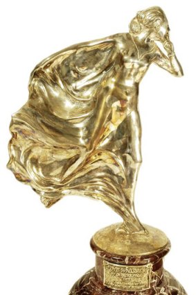 The Whisper statuette that inspired the Spirit of Ecstasy hood ornament.