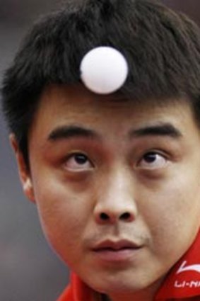 Wang Hao...singles world champion is now allowed to have a girlfriend.