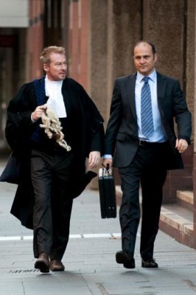 Court capers: Richard Roxburgh, left, and Russell Dykstra in Rake.