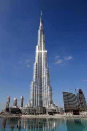 Reaching for the sky .. the Burj Dubai.