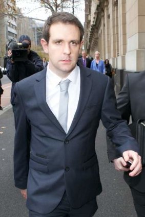 Jill Meagher's husband, Tom, after the hearing on Tuesday.