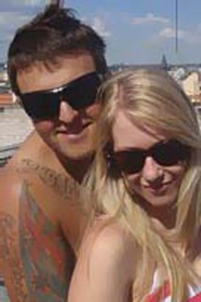 Latest fatality: A Facebook photo of Private Nathan Bewes and his partner Alice Walsh.