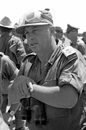 Ariel Sharon as a reservist general during Israel's Six-Day War in 1967.