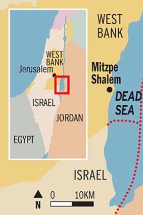 Disputed territory ... The Dead Sea.