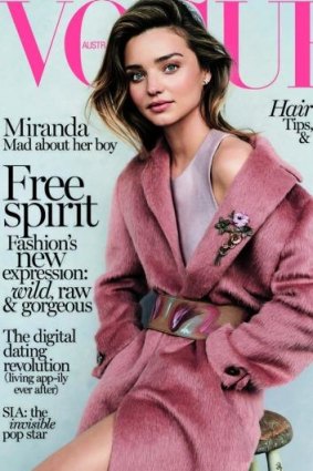 Miranda Kerr's cover for the July edition of <i>Vogue Australia</i>.