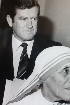 Alan Gill with Mother Teresa.